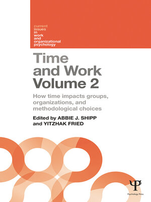 cover image of Time and Work, Volume 2